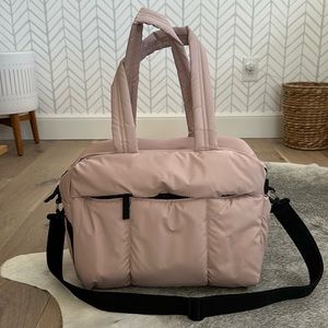 CALPAK Luka Duffel in color Rose Quartz